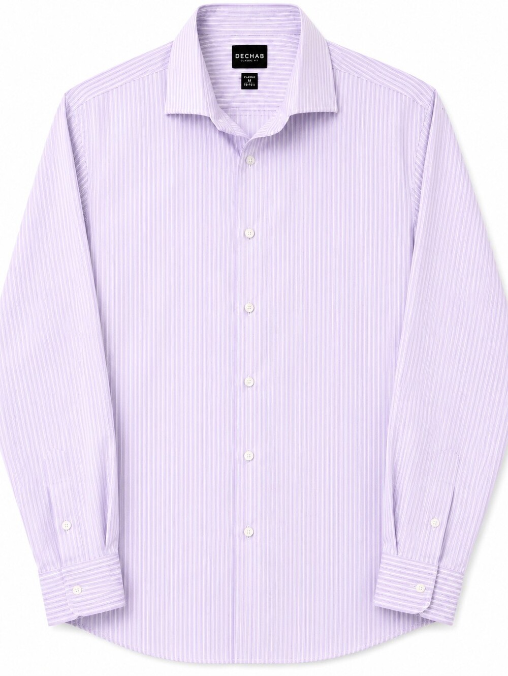 Ike Behar Pink And Grey Pinstripe Dress Shirt 16.5 L/G